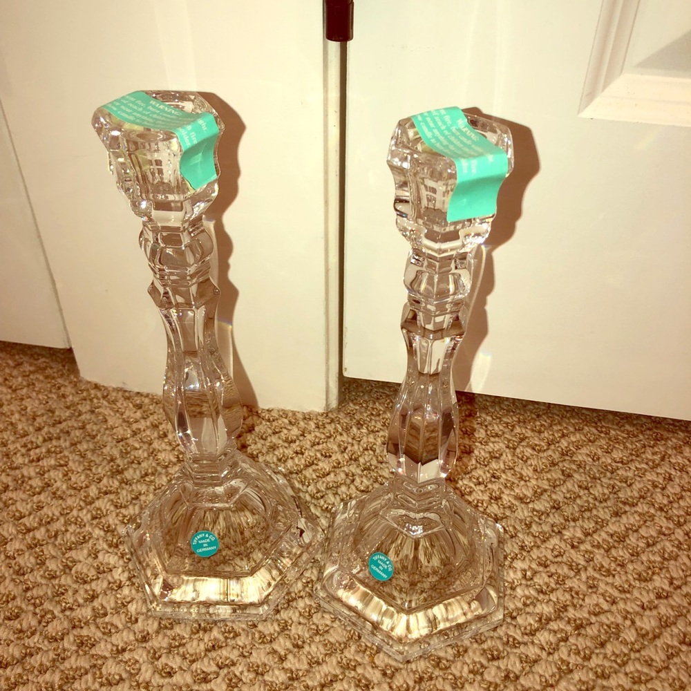 New - Tiffany candle stick holders